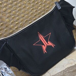 Jeffree Star Black Winged Women's Zip BAT Bag